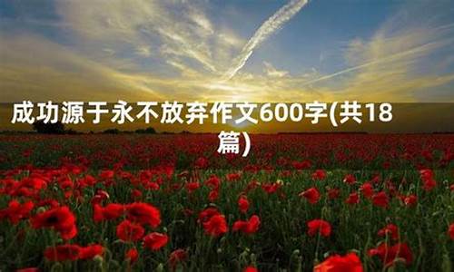 永不放弃作文600字初三_永不放弃作文600字初三上册